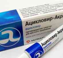 Različiti oblici lijeka aciklovirom (tablete i mast) upute za uporabu