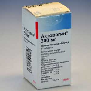 Aktovegin droga tablete: upute za uporabu
